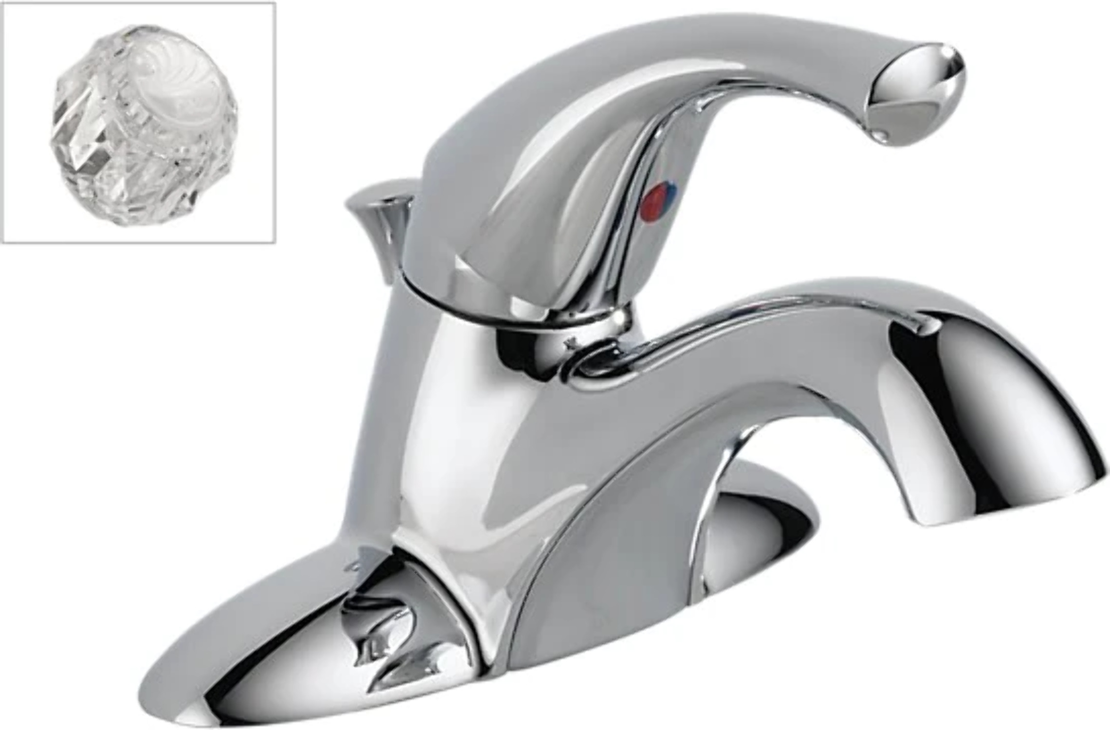 Delta Classic Single Handle Centerset Bathroom Faucet in Chrome 521-ECO-DST-A